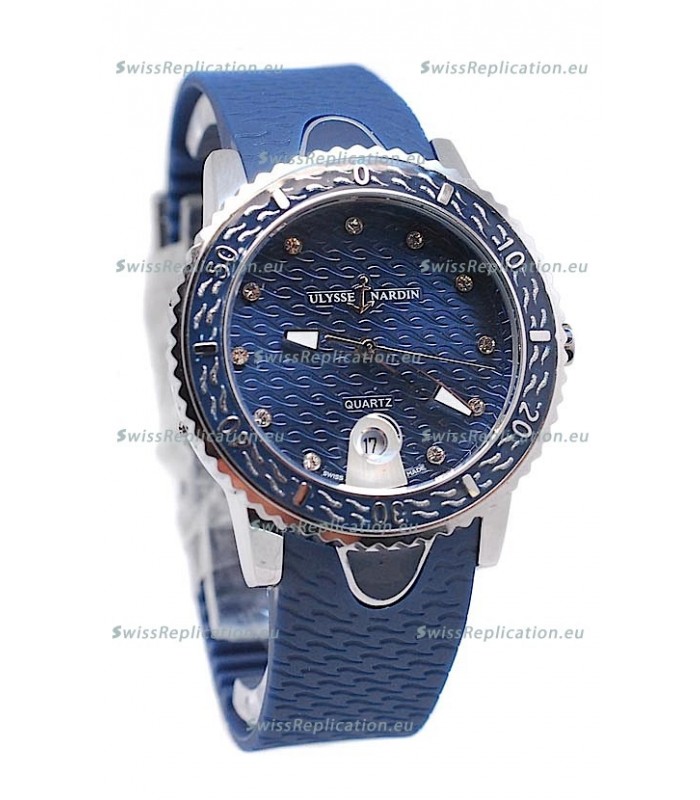 Ulysse Nardin Lady Diver Starry Night Replica Watch in Dark Blue Dial