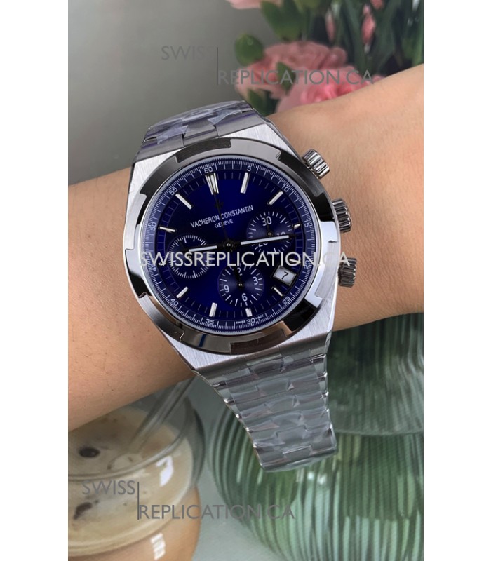 Vacheron Constantin Overseas Chronograph Blue Dial Super Clone Watch 