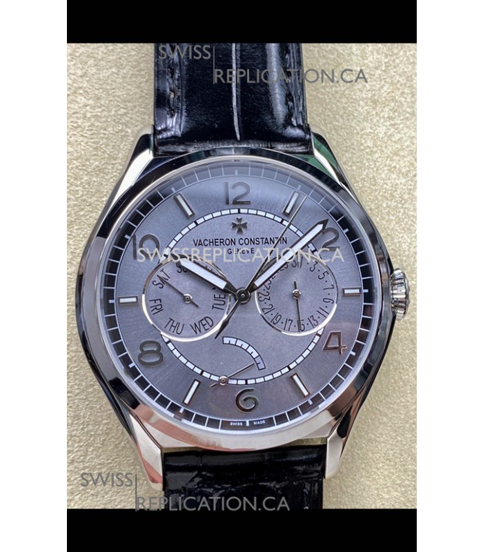 Vacheron Constantin Fiftysix Day-Date Stainless Steel Grey Dial Swiss Replica Watch 