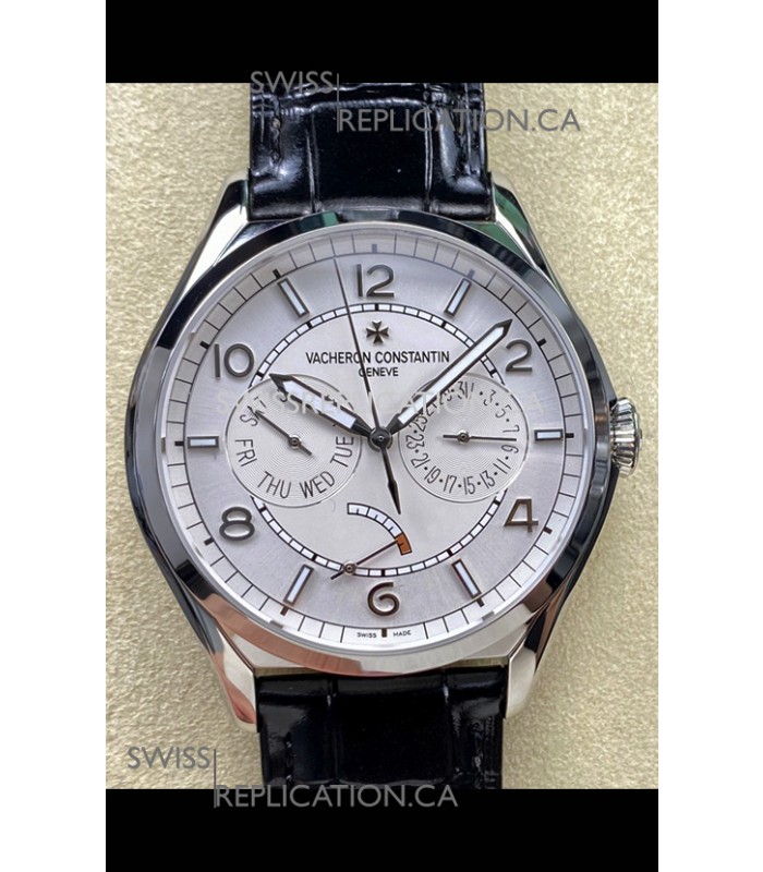 Vacheron Constantin Fiftysix Day-Date Stainless Steel White Dial Swiss Replica Watch 
