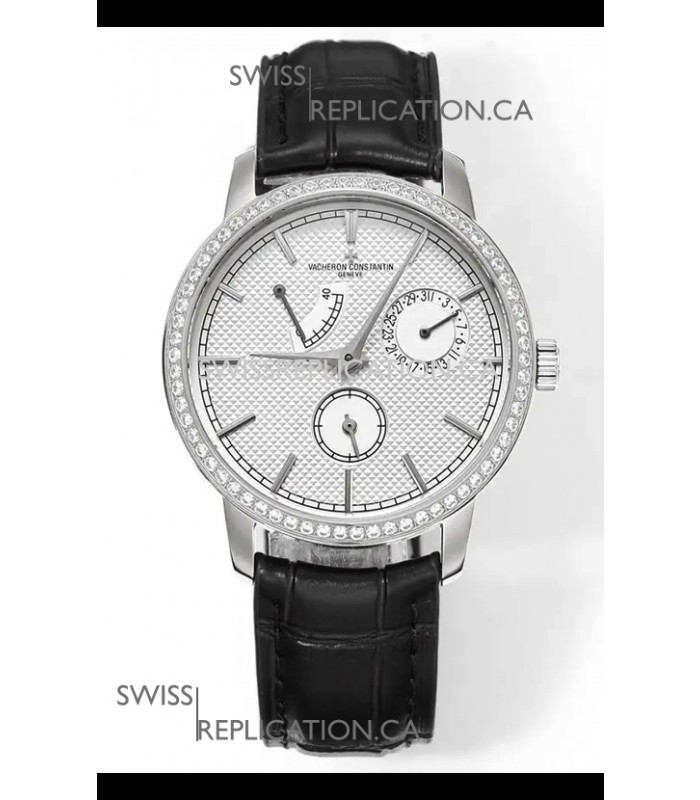 Vacheron Constantin Traditionnelle 83520 Diamonds White Dial Super Clone Watch 