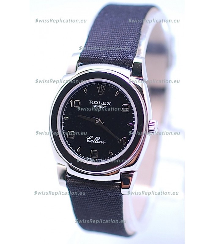 Rolex Cellini Cestello Ladies Swiss Black Watch