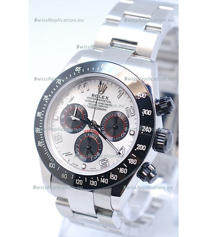 Rolex Project X Daytona Limited Edition Series II Cosmograph MonoBloc Cerachrom Swiss Watch in White Face