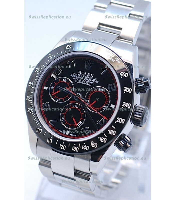 Rolex Project X Daytona Limited Edition Series II Cosmograph MonoBloc Cerachrom Swiss Watch in Black Dial