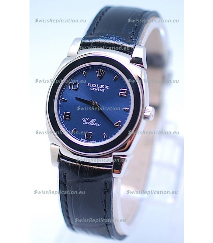Rolex Cellini Cestello Ladies Swiss Watch All Blue