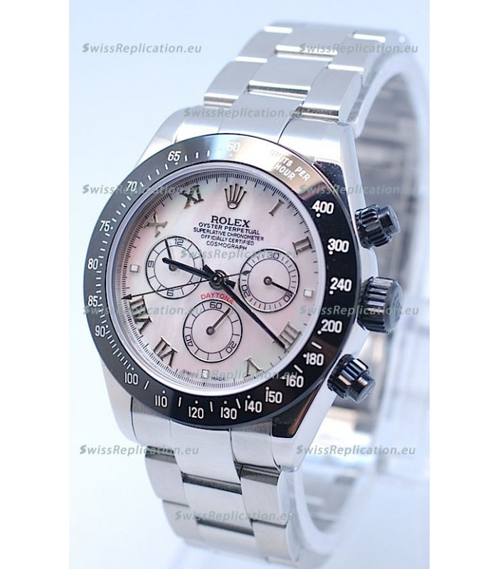 Rolex Project X Daytona Limited Edition Series II Cosmograph MonoBloc Cerachrom Swiss Watch in Pink Pearl Dial