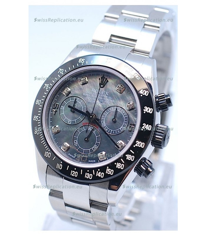 Rolex Project X Daytona Limited Edition Series II Cosmograph MonoBloc Cerachrom Swiss Watch in Black Pearl Dial