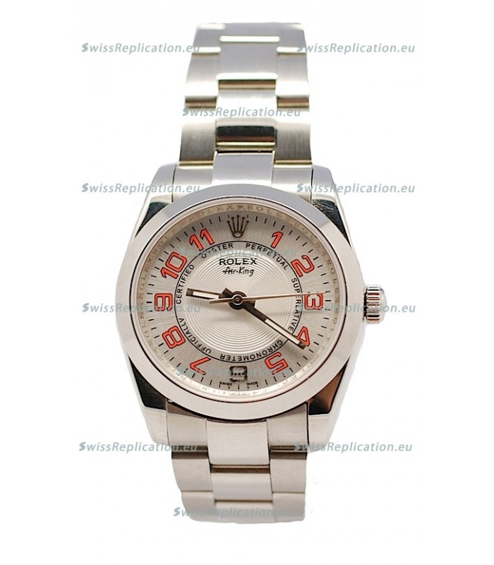 Rolex Oyester Perpetual Air King Swiss Replica Watch in Metalic Dial