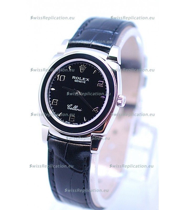 Rolex Cellini Cestello Ladies Swiss Watch All Black
