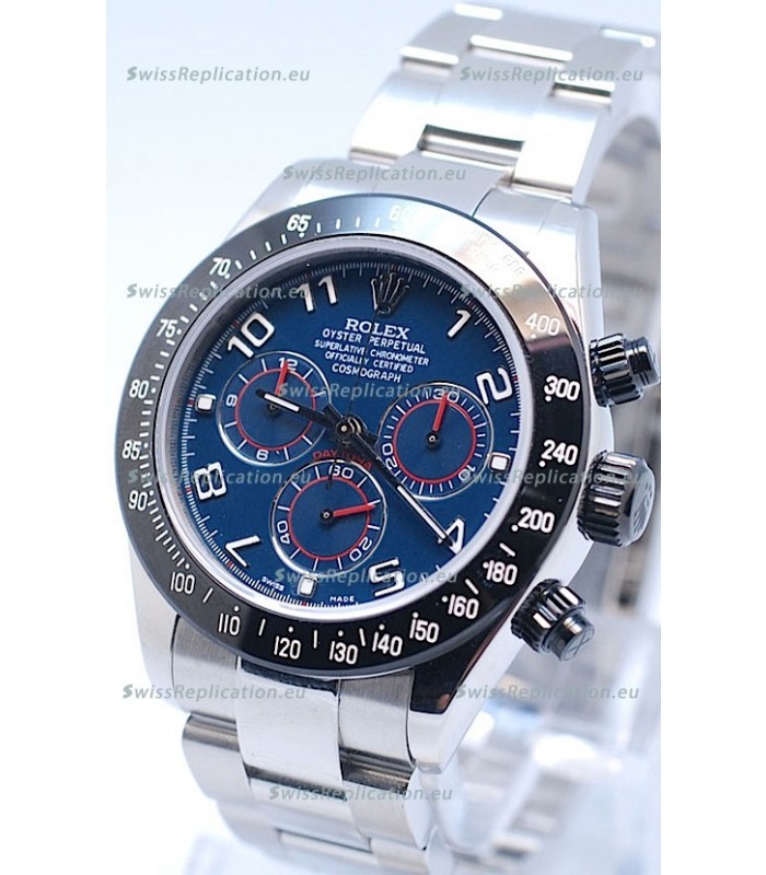 Rolex Project X Daytona Limited Edition Series II Cosmograph MonoBloc Cerachrom Swiss Watch in Blue Dial