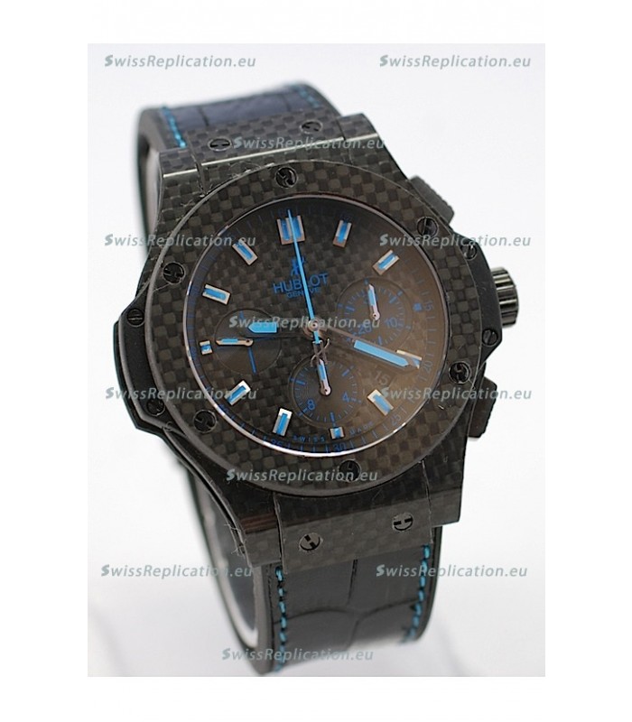 Hublot Big Bang All Carbon Swiss Replica Watch in Blue