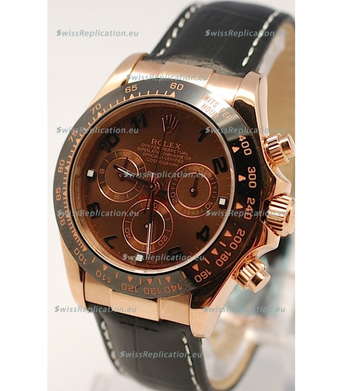 Rolex Daytona Monobloc Cerachrome Everose Swiss Watch - 1:1 Mirror Replica