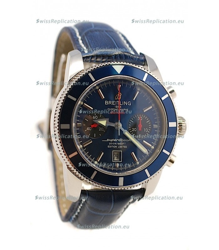 Breiting Superocean 1884 Chronograph Swiss Watch in Blue