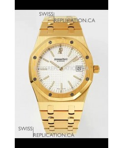 Royal Oak Jumbo 15202BA Yellow Gold Casing 39MM Super Clone Watch 