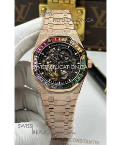 Royal Oak Openworked 15412OR Frosted Rose Gold Super Clone Watch