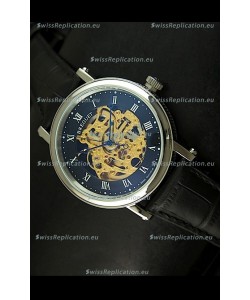 Breguet Classique Japanese Automatic Watch in Gold Skeleton Dial - Arabic Hour Numerals