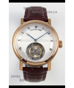 Breguet Classique Tourbillon Rose Gold Roman Dial Super Clone Watch 