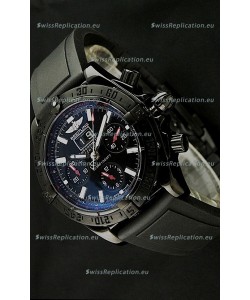 Breitling Blackbird Swiss Replica Watch in PVD Casing Black Dial