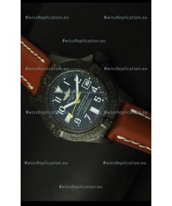 Breitling Seawolf PVD Coated Swiss Watch - Arabic Markers