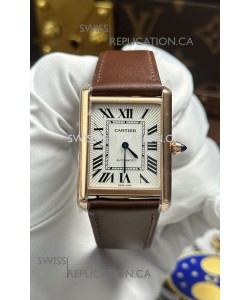 Cartier Tank Louis Automatic 27mm in Yellow Gold Super Clone Watch 