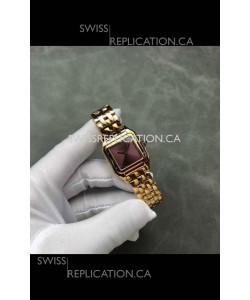 PANTHERE de Cartier 27MM Red Dial Super Clone Watch 