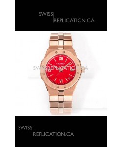 Chopard Alpine Eagle Rose Gold Red Dial Super Clone Replica Watch