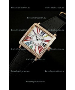 Franck Muller Master Square Swiss Replica Watch in White Dial