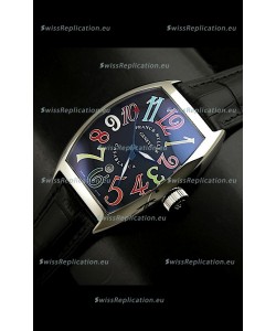Franck Muller Casa Blanca Japanese Replica Watch in Black Dial