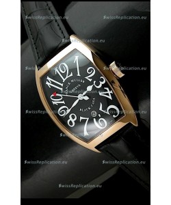 Franck Muller Black Casa Japanese Replica Watch in Black Dial