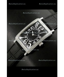 Franck Muller Long Island Japanese Replica Watch in Black Dial