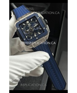 Hublot Square Bang Unico Titanium Case Blue Super Clone Watch 
