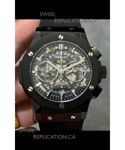 Hublot Classic Fusion Chronograph Black PVD Skeleton Super Clone Watch 