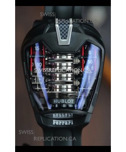 Hublot MP-05 La Ferrari Black DLC Titanium Casing Hyper Clone Watch 