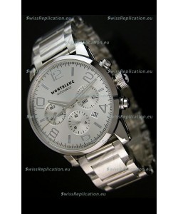 Mont Blanc Timewalker Ceramic Strap Inlays Watch in White - 1:1 Mirror Replica