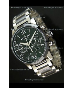 Mont Blanc Timewalker Ceramic Strap Inlays Watch in Black - 1:1 Mirror Replica