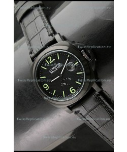 Panerai Luminor Power Reserve Japanese Automatic Watch in Black