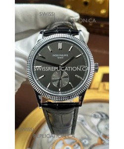 Patek Philippe Calatrava 6119G Stainless Steel Grey Dial Super Clone Watch 