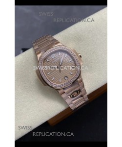 Patek Philippe Nautilus 7118 35MM Rose Gold Super Clone Watch 