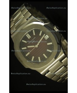 Patek Philippe Nautilus 5711 Jumbo Swiss Watch Burgundy - 1:1 Ultimate Mirror Replica
