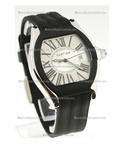 Cartier Roadster Japanese Replica Watch in White Dial