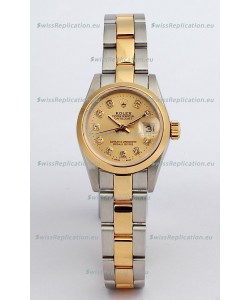 Rolex DateJust Two Tone Lady's Replica Watch
