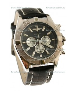 Breitling 1884 Chronometre Japanese Replica Watch in Black Dial