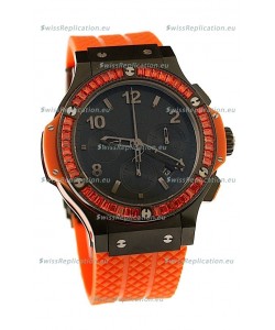 Hublot Black Big Bang Orange Tutti Fruitti Swiss Replica Watch