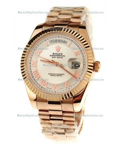 Rolex Day Date Pink Gold Japanese Replica Watch