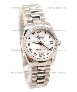 Rolex Oyster Perpetual Datejust Diamonds VI Japanese Replica Watch -36MM