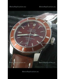 Breitling Superocean Swiss Replica Watch in Brown Dial