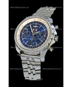 Breitling Bentley 6.75 in Swiss Replica Watch in Blue Dial