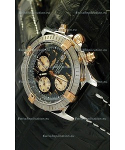 Breitling Windrider Swiss Replica Watch in Black Dial Steel Case