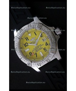 Breitling Avenger Seawolf Swiss Replica Watch in Yellow Dial 