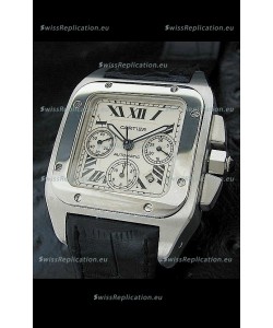 Cartier Santos Swiss Replica Watch in White Dial